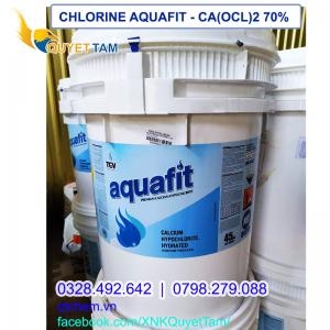 CHLORINE AQUAFIT (Ấn Độ - thùng cao) - Calcium Hypochloride Ca(OCl)2 70%